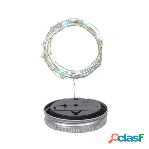Mason Jar Solar Lantern Lights Lámpara de tapa impermeable