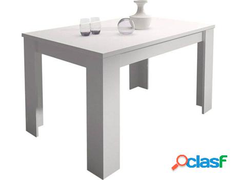 Mesa de Comedor HOMESOUTH Blanco (Melamina - 138 x 76 x 88