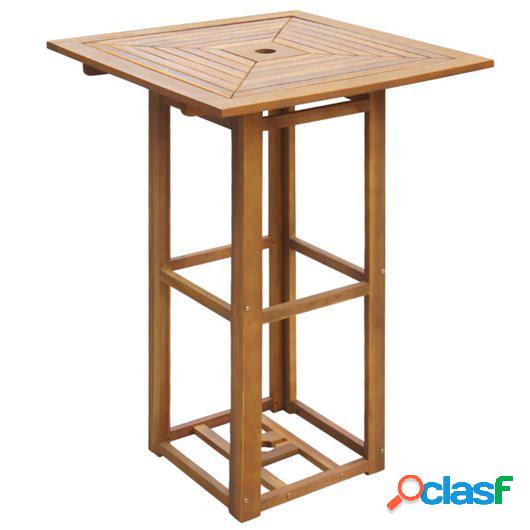 Mesa de bar exterior de madera de acacia