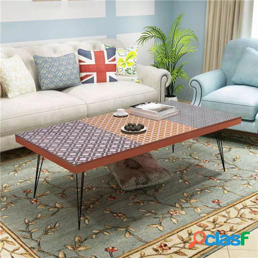 Mesa de centro 120x60x38 cm marrón