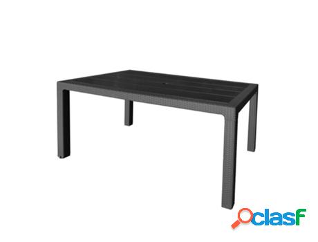 Mesa resina 150x90 cm antracita 4090/06