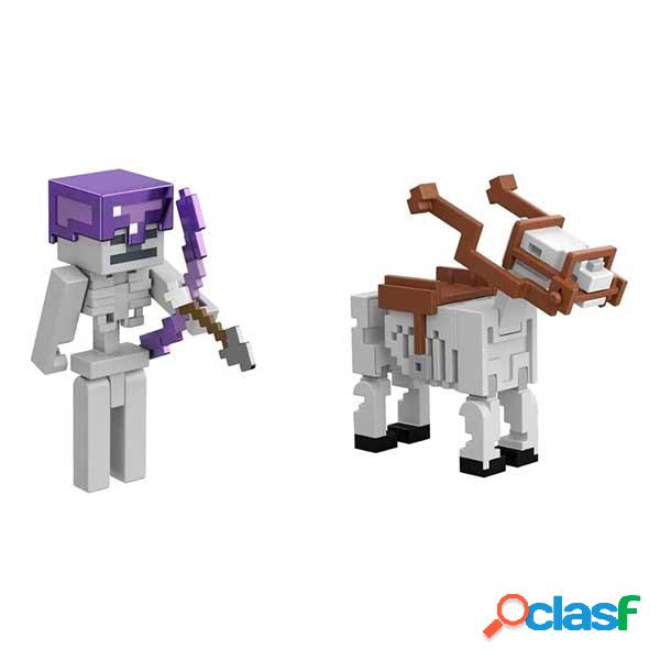 Minecraft Vanilla Pack 2 Figuras Articuladas Batalla Ginete