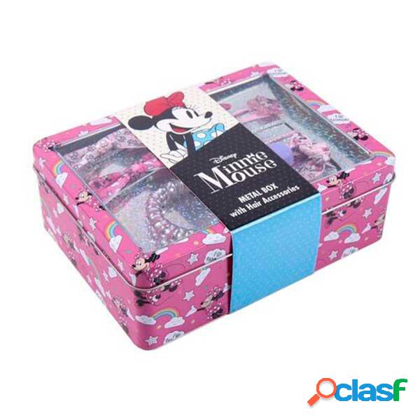 Minnie Caja Metal Set Accesorios para el Pelo