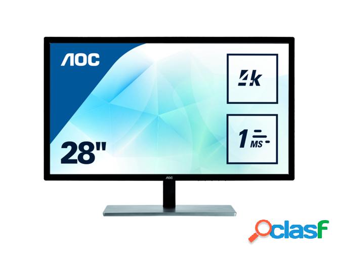 Monitor Gaming AOC U2879VF (28&apos;&apos; - 1 ms - 60 Hz -