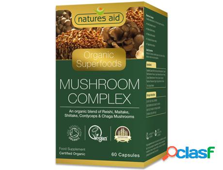 Natures Aid Organic Superfoods Mushroom Complex 60&apos;s