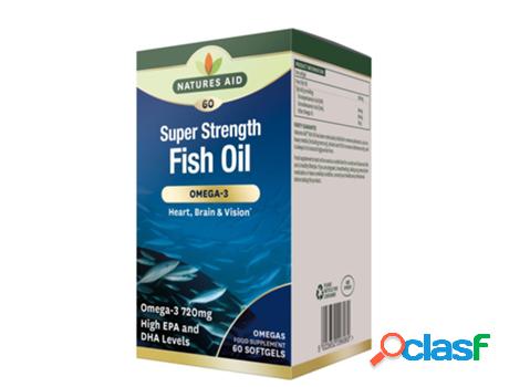 Natures Aid Super Strength Fish Oil Omega-3 60&apos;s