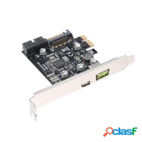 PCI-e a USB3.1 Tipo-C Tarjeta de expansión PCI-E a USB