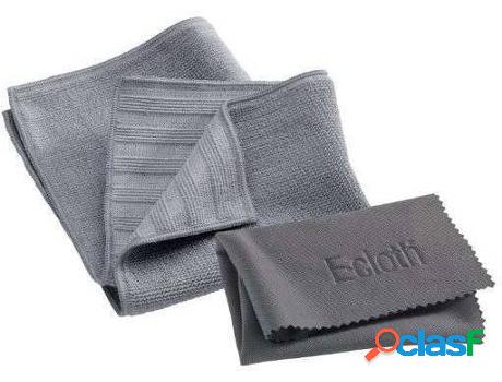 Pack de 2 paños para acero inoxidable E-Cloth Gris