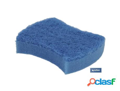 Pack de 3 estropajos azules con esponja modelo marino caja