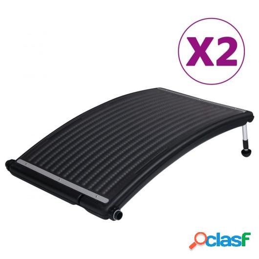 Paneles calefactores solares de piscina curvada 2 uds