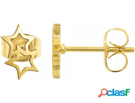 Pendientes SC_BOHEME (Acero - Dorado - 8mm x 5mm)