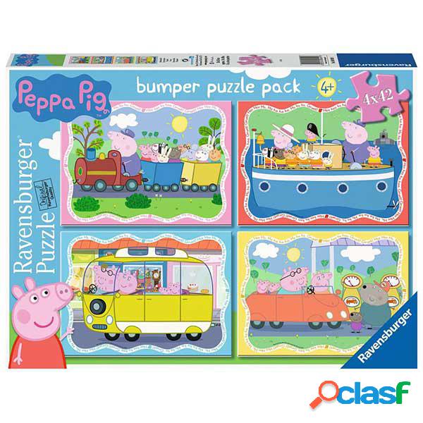 Peppa Pig Puzzle 4x42p Bumper