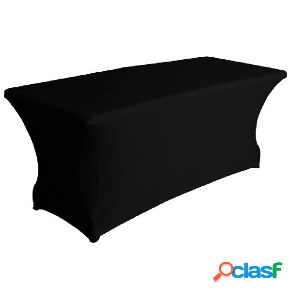 Perel Mantel para mesa rectangular elástico negro