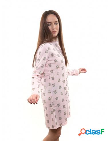 Pijama De Mujer Camisón De Verano M Rosa