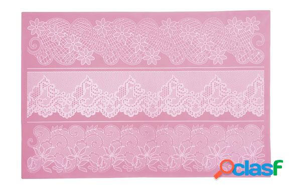 Plantilla de silicona para fondant con motivos Puntillas