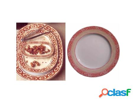 Plato postre 22 cm travertino