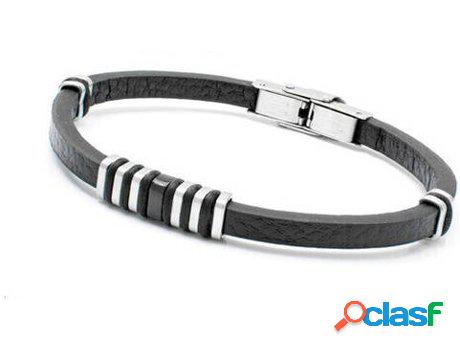 Pulsera BOBROFF Negro (Acero Inoxidable - 22 cm)