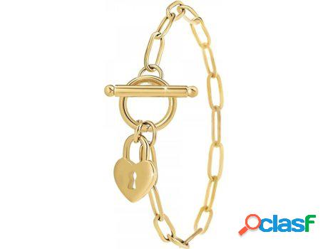 Pulsera SC_BOHEME Corazón (Acero - Dorado - 18cm)
