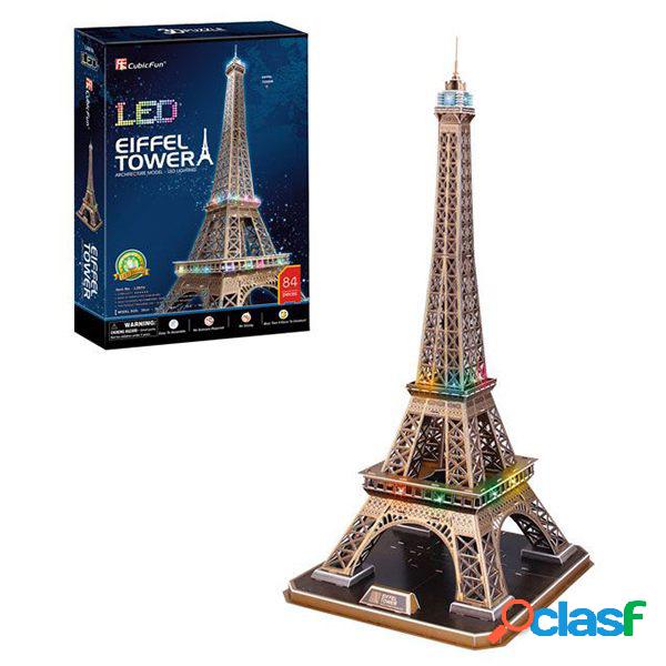 Puzzle 3D Torre Eiffel con Leds