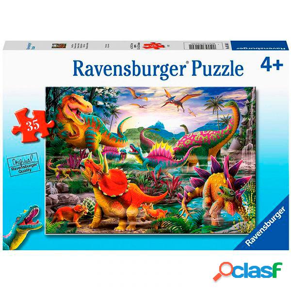 Puzzle Infantil 35p Dinosaurios Colores
