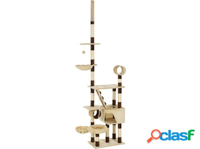 Rascador de Techo Árbol VIDAXL Sisal Beige y Marrón