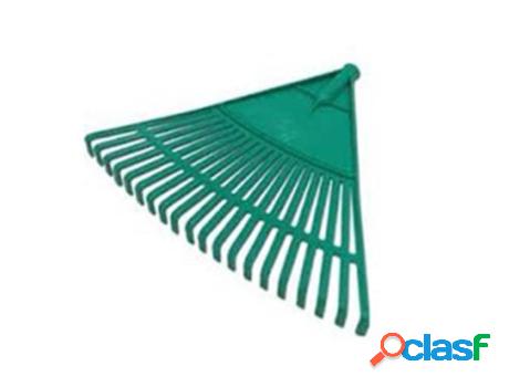 Rastrillo abanico 21p verde plastico