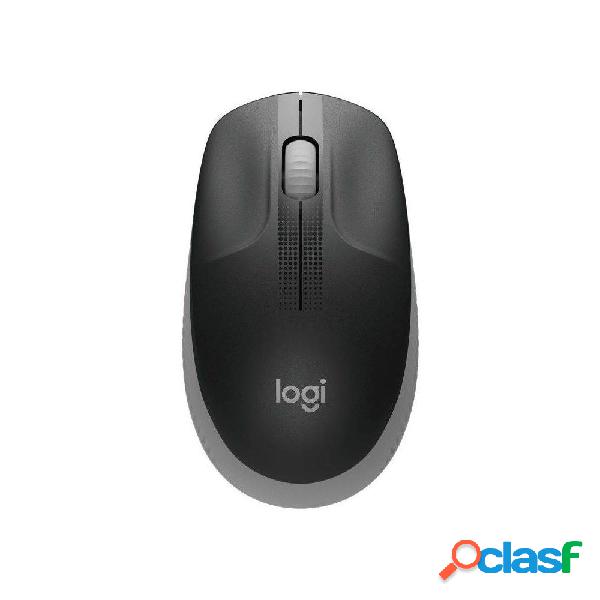 Ratón Inalámbrico Logitech M190/ Hasta 1000 DPI/ Gris