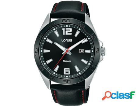 Reloj LORUS Hombre (Piel Genuína - Negro)