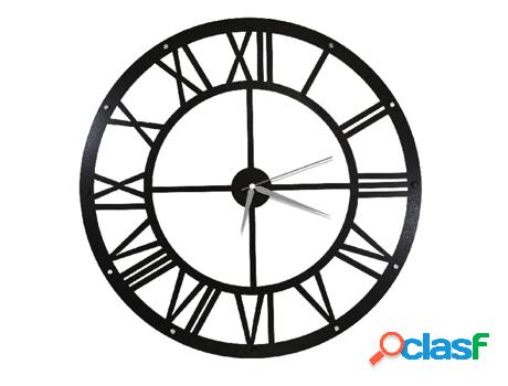 Reloj Vintage HOMEMANIA (Preto, Prata-Metal-50 X 0,16 X 50