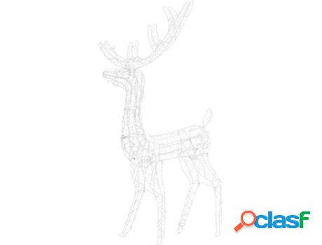 Renos de Navidad VIDAXL 300 luces LED (PVC - Blanco cálido