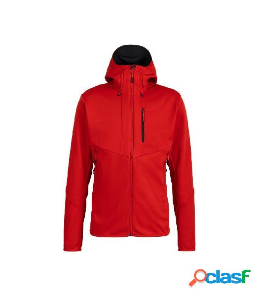SOFT SHELL MAMMUT CON CAPUCHA ULTIMATE VI SO HOMBRE ROJO S