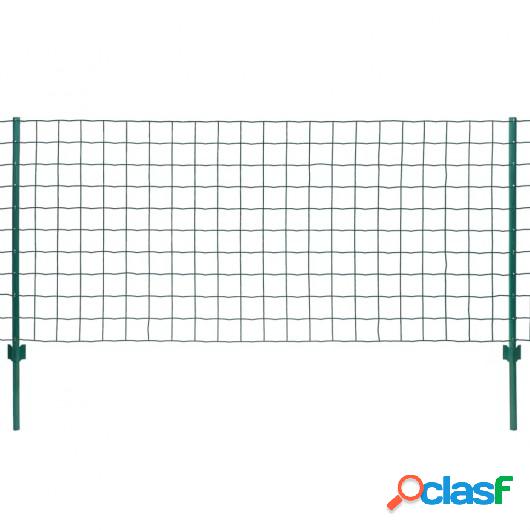 Set de Euro Valla 20x1,5 m acero verde