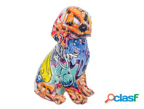 Signes Grimalt - Figura Perro Multicolor de Resina | Figura