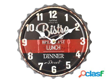 Signes Grimalt - Reloj Pared Bistro Negro de Metal | Reloj