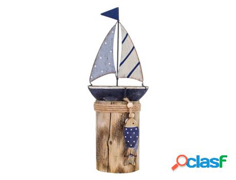 Signes Grimalt - Velero Azul de Metal | Figura Marinera