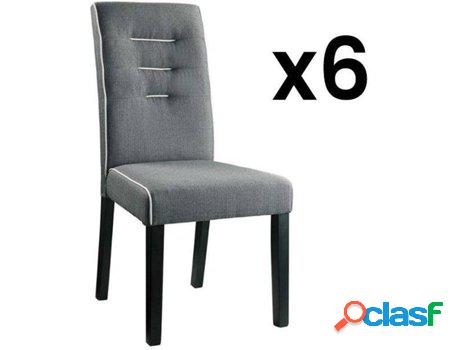 Silla VENTA-UNICA Gabelle (Gris - Tejido - 100x47x59.5 cm -