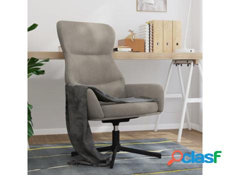 Silla VIDAXL de relajación Gris (Terciopelo - 70 x 77 x 94