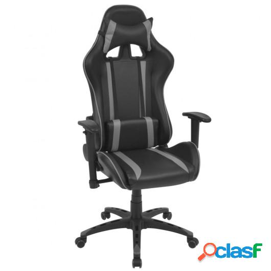 Silla de escritorio Racing reclinable de cuero artificial