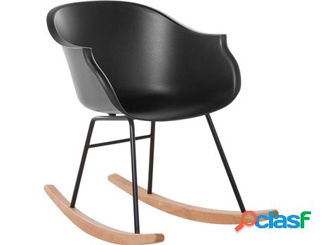 Sillas Mecedoras Harmony (Negro - Polipropileno -82x56x73