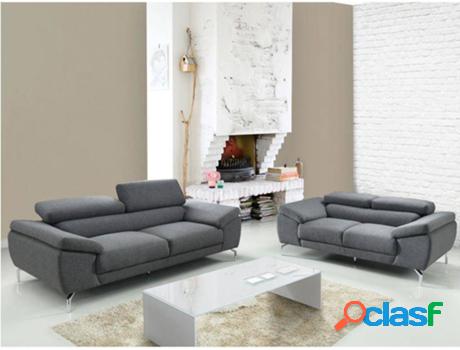 Sofá LINEA SOFA Gretel (Tejido - Gris - 73x216x109 cm)