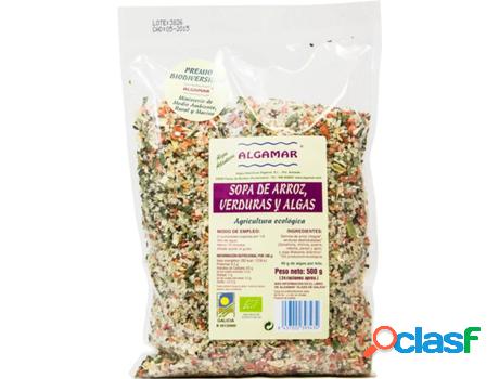 Sopa de Arroz, Verduras y Algas ALGAMAR (500 g)