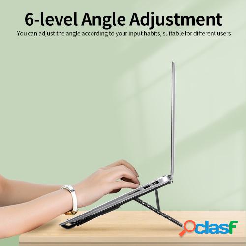 Soporte ajustable para computadora portátil de 6 niveles