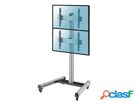 Soporte de suelo con ruedas para 2 TV 40"-65", Altura 175 cm