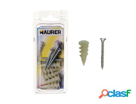 Taco nylon para carton-yeso con tornillo (5piezas)