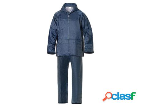 Traje de agua impermeable azul nylon talla 7-l