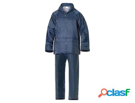 Traje de agua impermeable azul nylon talla 9-xxl