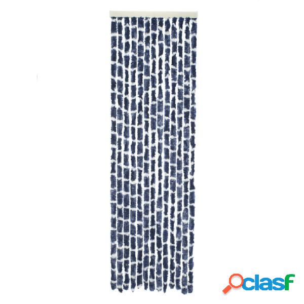 Travellife Cortina antimoscas Chenille Stripe azul y blanco