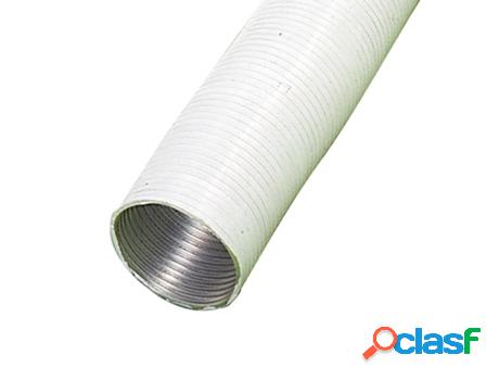 Tubo aluminio compacto blanco ø 100 mm. / 5 metros