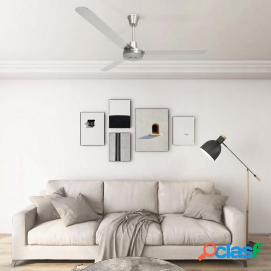 Ventilador de techo plateado 142 cm