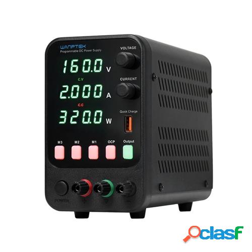 WANPTEK Banco DC fuente de alimentación Variable 160V 2A
